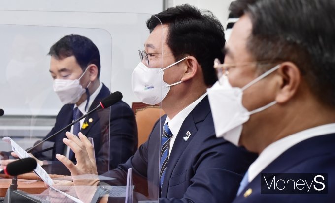 [머니S포토] 李 대장동 의혹 엄호 송영길 