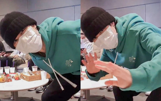 방탄소년단 지민이 입은 의상이 전 세계 품절된 것으로 알려졌다. /사진제공=BTS 아미(브이라이브 캡쳐)
