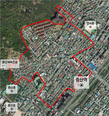 국토교통부는 증산4구역, 연신내역, 쌍문역 동측, 방학역 등 4곳을 도심 공공주택 복합사업 예정지구로 지정한다. 사진은 증산4구역. /사진제공=국토교통부