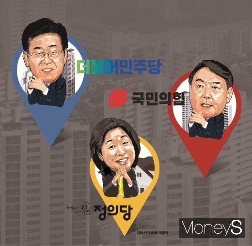 2022년 제20대 대선을 앞두고 주택공급 확대가 여야의 주요 공약으로 제기되는 가운데 ‘개발이익 규제’가 뜨거운 이슈로 떠올랐다. /일러스트 임종철·그래픽 김은옥 기자