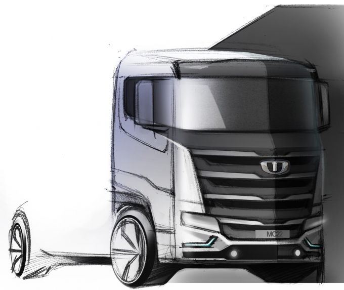 타타대우상용차가 새 중대형 트럭 라인업 랜더링 이미지를 공개했다. /사진=타타대우상용차