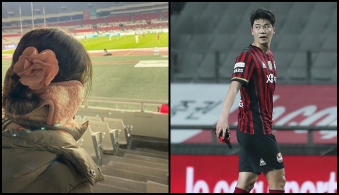 기성용(FC서울)의 딸 기시온이 지난 28일 서울 송파구 잠실 올림픽 주경기장을 찾았다. 이날 시온은 아빠가 속한 팀의 잔류 확정에도 골이 터지지 않아 화가 난 모습이다. 사진은 지난 4월 성남FC전에 출전한 기성용. /사진=한혜진 인스타그램, 뉴시스