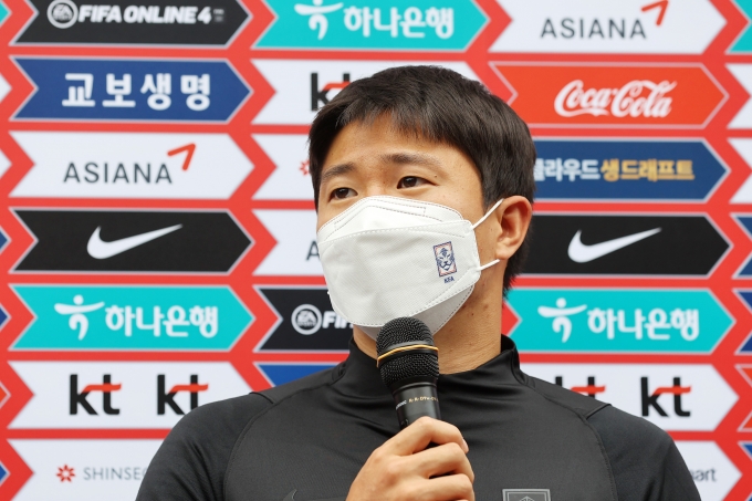 국군체육부대(상무)는 7일 공식 홈페이지를 통해 프로축구 K리그1 권창훈(수원 삼성)이 최종 합격했다고 발표했다. 사진은 지난 7월 경기 파주트레이닝센터(NFC)에서 인터뷰를 하고 있는 권창훈. /사진=뉴스1