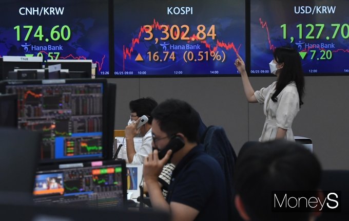 코스피가 지난 6월25일 사상 처음으로 3300선을 돌파 마감했다./사진=장동규 기자