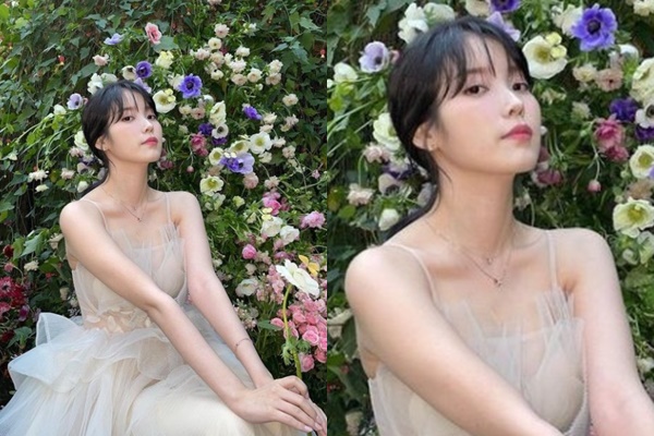 가수 겸 배우 아이유가 아름다운 미모를 뽐냈다. /사진=아이유 인스타그램