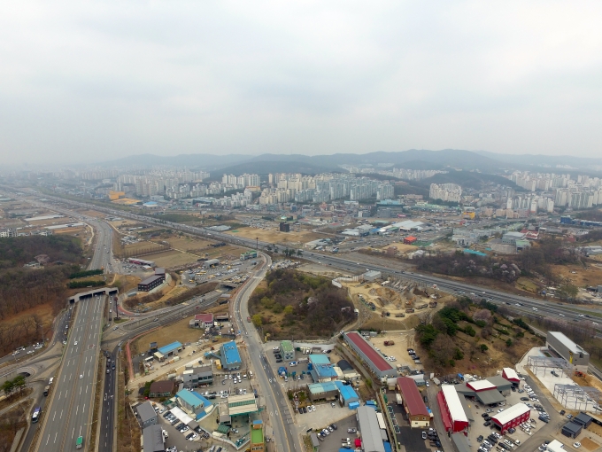 신수로 항공사진. / 사진제공=용인시