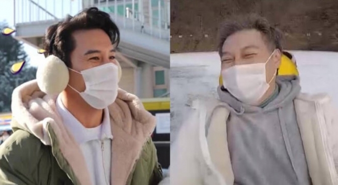 배우 김갑수가 연령 제한에 걸려 눈썰매를 타지 못하게 되자 충격을 받았다. /사진='갓파더' 제공