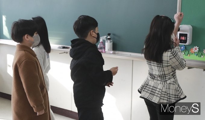[머니S포토] '체온측정 필수'
