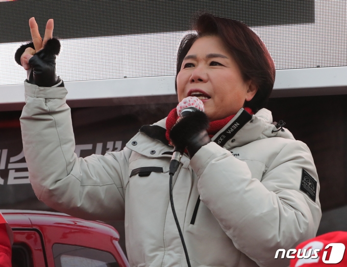 3·9 국회의원 서울 서초갑 재·보궐선거에 출마한 조은희 국민의힘 후보 © News1 허경 기자