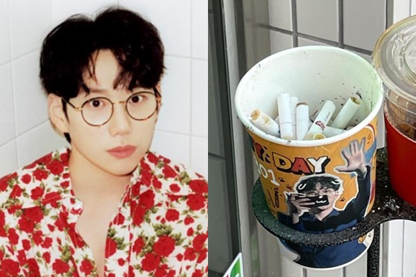 십센치(권정열) 소속사가 팬 선물을 재떨이로 사용한 것에 대해 사과했다. /사진=매직스트로베리사운드 공식 인스타그램, 트위터 캡처