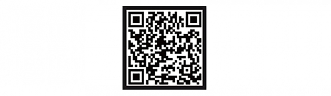 안드로이드용 Artivive 앱 QR코드. 스마트폰 카메라로 스캔하면 구글 플레이스토어에서 Artivive 앱을 다운 받을 수 있다.