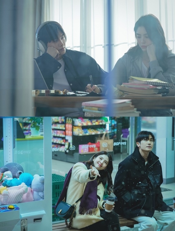  '사운드트랙 #1' 김희원 감독이 21일 디즈니+를 통해 배우 한소희와 박형식에 대해 극찬했다. 사진은 드라마 속 박형식과 한소희. /사진=월트디즈니컴퍼니코리아 제공