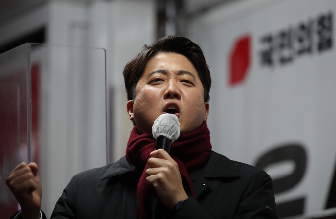 이준석 국민의힘 대표가 장애인 단체의 지하철 점거 시위 중단을 촉구했다. 사진은 이준석 국민의힘 대표. /사진=뉴시스