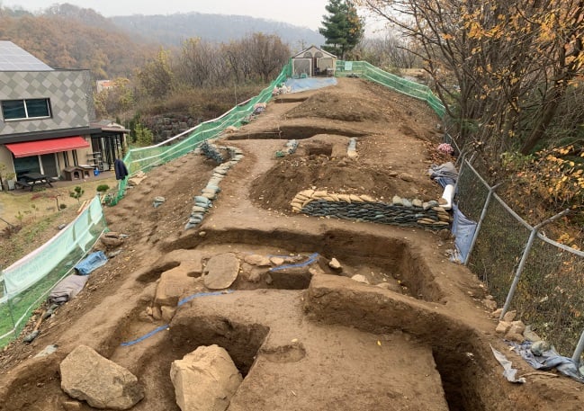 대곶면 대능리 일원에서 통일신라~고려시대 축조된 것으로 추정되는 대능리토성 전경. / 사진제공=김포시