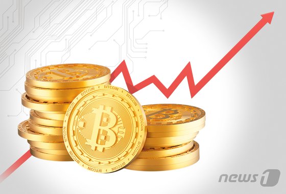암호화폐(가상화폐) 대장주 비트코인의 채굴률이 90%를 넘어섰다는 소식이 전해지면서 연일 상승세다./사진=뉴스1