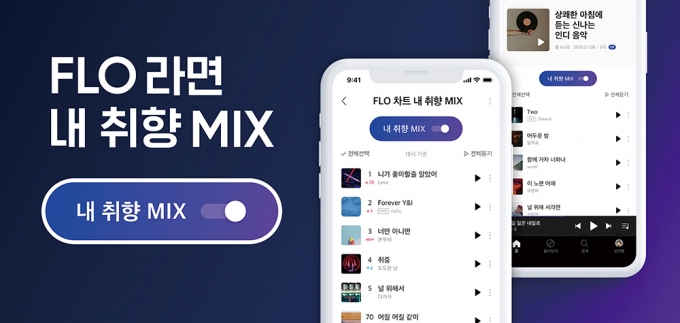플로의 ‘내 취향 MIX’ 기능 /사진=플로(FLO)