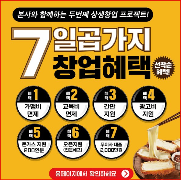 이백장돈가스, 두번째 상생창업 프로젝트 7가지 창업혜택 제공!