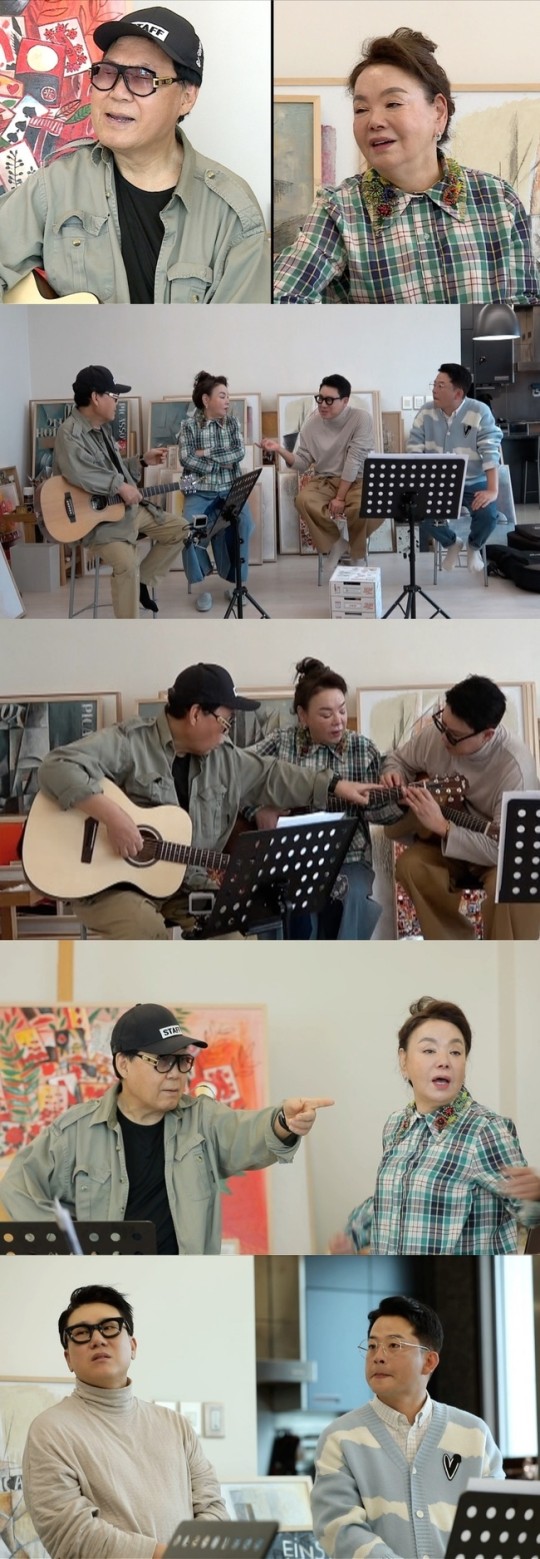 조영남이 다 같이 모인 상황에서 갑자기 자신이 코로나인 것 같다고 말해 모두를 놀라게 만들었다. /사진=SBS 제공