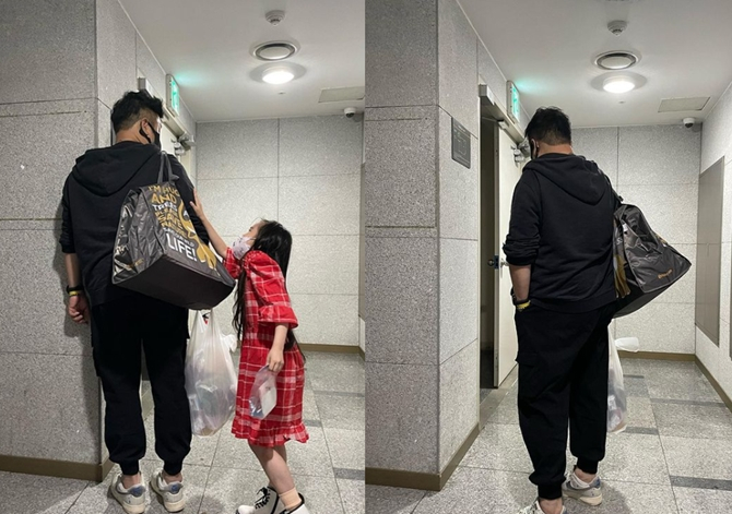 요리사 레이먼킴이 어린 딸에게 좋아하는 남자친구가 생겼다는 소식에 충격을 받았다. /사진=김지우 인스타그램 갈무리