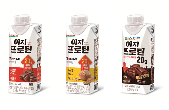  롯데푸드㈜ 파스퇴르가 당 함량을 낮춘 단백질 음료인 '이지프로틴 저당 초코'를 출시했다. (롯데제과 제공)
