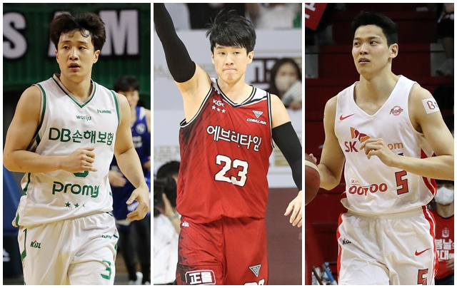 한국프로농구(KBL) 선수 46명이 11일 자유계약(FA) 자격을 얻었다. 사진은 왼쪽부터 허웅, 전성현, 김선형. /사진=뉴스1