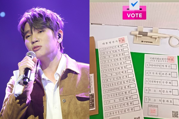  케이윌은 자신의 인스타그램 스토리에 제20대 대통령선거 사전투표 참여 인증샷을 게재했다. 투표 참여를 독려하려는 의도였으나 기표소 내로 보이는 공간에서 투표용지를 촬영해 업로드해 선거법 위반 논란에 휩싸였다. /사진=뉴스1, 케이윌 인스타그램