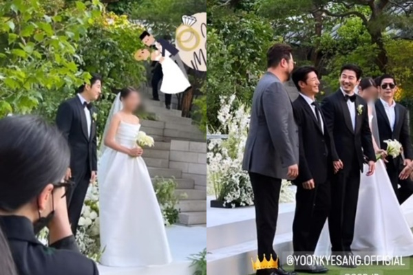 그룹 god 출신 배우 윤계상과 뷰티 브랜드 대표 차혜영의 결혼식이 공개됐다. /사진=김애리 인스타그램 캡처