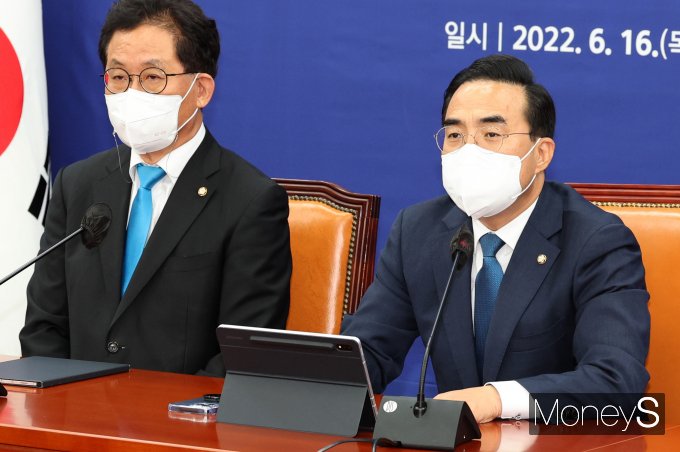[머니S포토] 박홍근 '김승희-박순애 후보자 인사검증 철저하게'