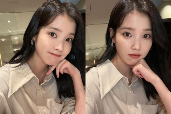 가수 겸 배우 아이유가 물오른 외모를 공개했다. /사진=아이유 인스타그램