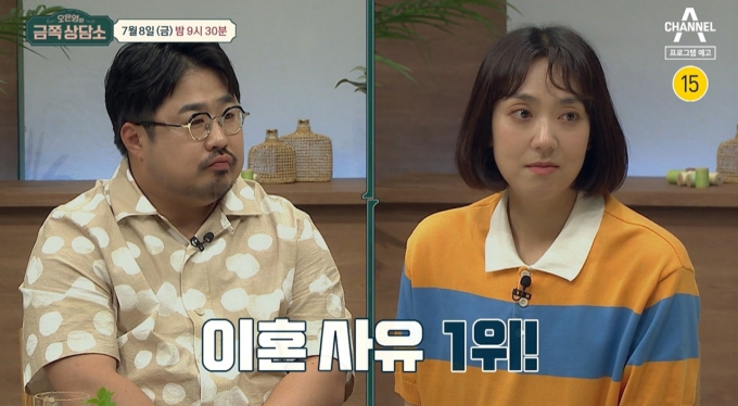 코미디언 강재준·이은형 부부가 방송에서 부부관계에 대한 솔직한 고민을 털어놓는다. /사진=채널A 오은영의 금쪽상담소 예고편 캡처