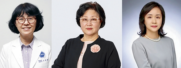자산 규모 2조원 이상의 제약바이오 기업은 ▲삼성바이오로직스 ▲셀트리온 ▲셀트리온헬스케어 ▲에스디바이오센서 ▲유한양행 ▲SK바이오사이언스 등 6곳이다. 고영혜 제주한라병원 교수(왼쪽부터)와 김유니스경희 이화여대 로스쿨 교수, 최원경 성현회계법인 품질관리실 파트너./사진=각사