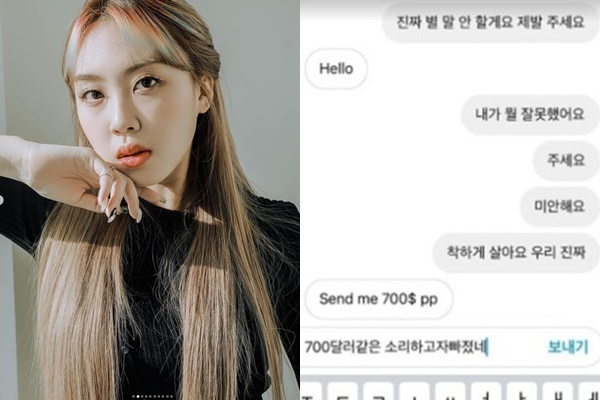 래퍼 이영지가 틱톡 계정 해킹 피해를 알렸다. /사진=이영지 인스타그램
