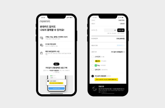 현대카드는 국내 카드사 최초로 후불결제(BNPL) 서비스를 선보인다고 5일 밝혔다./사진=현대카드