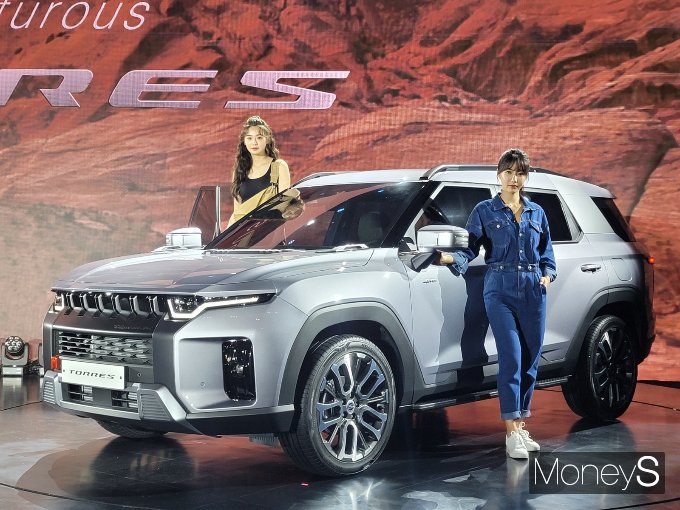 쌍용차가 지난 5일 신형 SUV 토레스 출시 기자간담회를 열고 시장 공략에 들어갔다. /사진=김창성 기자