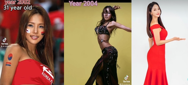 가수 미나는 데뷔 20주년을 기념, 과거 사진을 엮어 만든 영상을 공개했다. /사진=미나 인스타그램 영상 갈무리