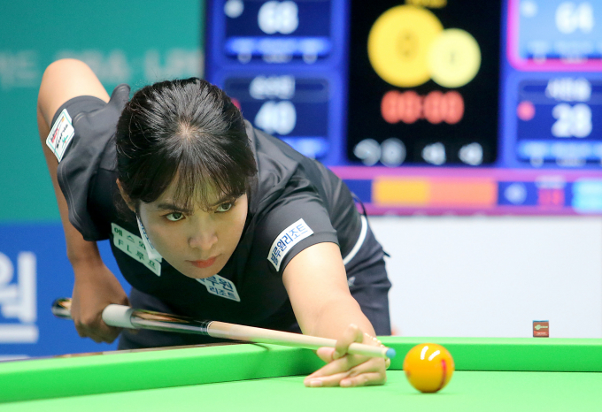 스롱 피아비(캄보디아)가 '하나카드 PBA-LPBA 챔피언십'  8강에 진출했다. /사진=LPBA