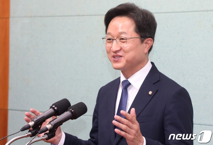 더불어민주당 당대표 선거에 출마한 강병원 의원 2022.7.14/뉴스1 © News1 유경석 기자