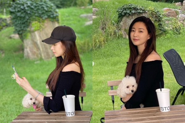 배우 김사랑이 동안 외모를 과시했다. /사진=김사랑 인스타그램