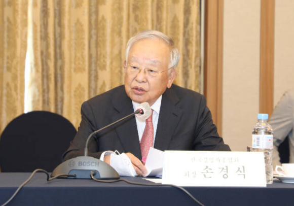 손경식 한국경영자총협회 회장이 정부에 노동개혁을 요청했다. / 사진=경총