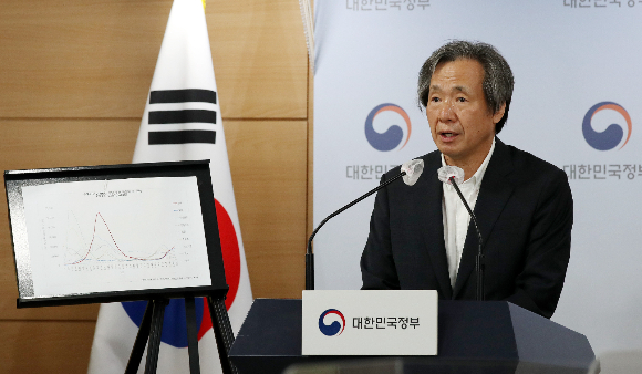 정기석 국가감염병위기대응 자문위원장이 국내 신종 코로나바이러스 감염증(코로나19) 위중증·사망 지표가 정부의 목표대로 관리되고 있다고 강조했다. 정 위원장이 17일 오전 서울 종로구 정부서울청사에서 코로나19 중앙재난대책본부 정례브리핑을 하고 있다./사진=뉴스1