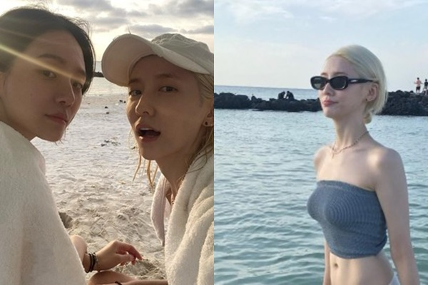 배우 박지현이 금발로 변신했다. /사진=박지현 인스타그램