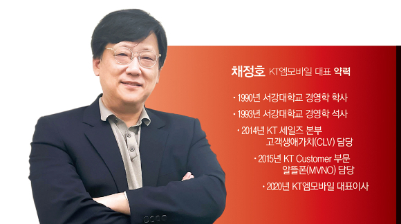 채정호 KT엠모바일 대표 약력 /사진제공=KT엠모바일