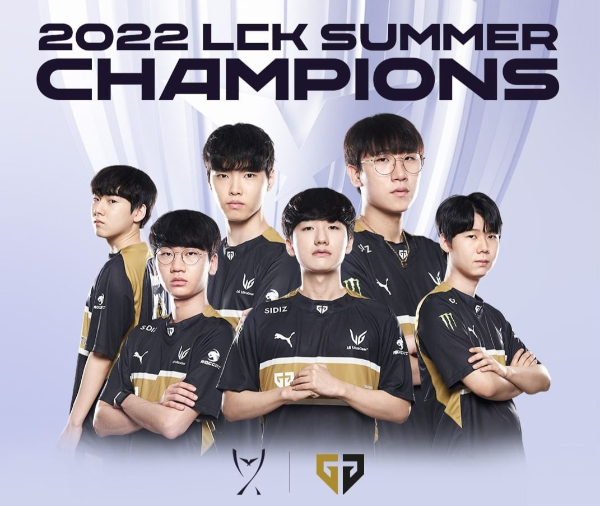 젠지 e스포츠가 T1에게 3-0 완승을 거두며 LCK 서머 우승을 차지했다. 사진은 LCK 공식 인스타그램이 게시한 젠지의 우승 포스터. /사진=LCK 공식 인스타그램