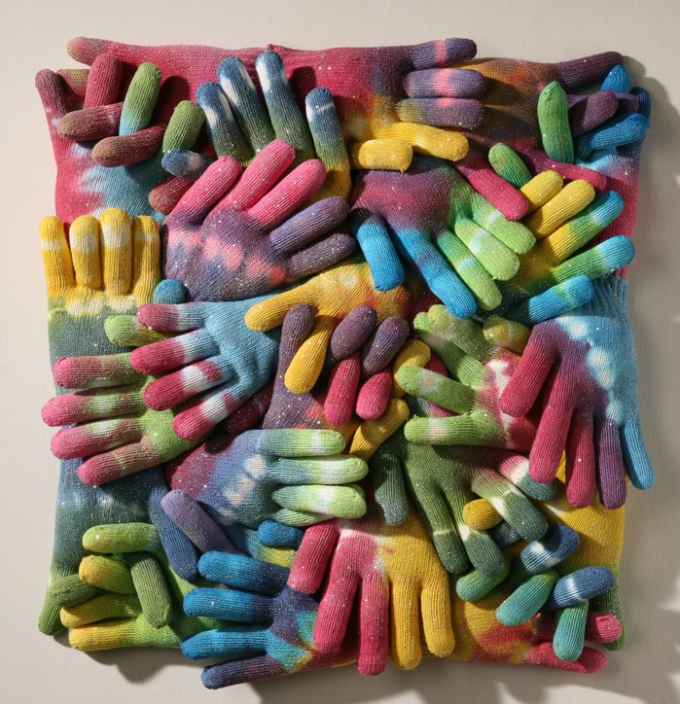 ▲ 어울림-사 (Oullim-사 ) 48×50cm 혼합기법(Mixed media)/사진=구구갤러리