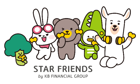 KB국민은행의 캐릭터 '스타프렌즈'./사진=KB국민은행
