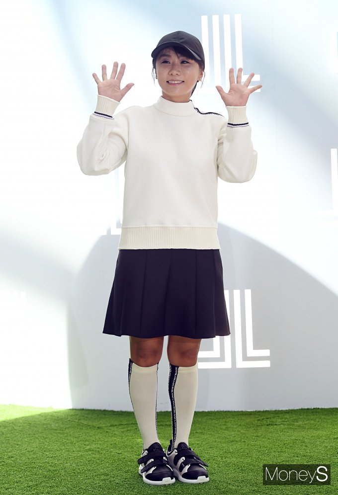 [머니S포토] 김미현 '깜찍한 슈퍼땅콩'