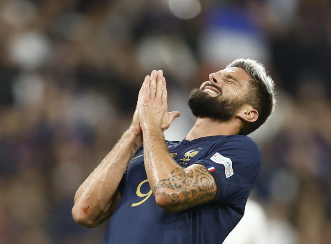 올리비에 지루(프랑스)가 UEFA 네이션스리그에서 A매치 통산 49번째 골을 기록했다. 이번 골로 그는 대표팀 최고 득점 기록을 세움과 동시에 최다 득점 기록인 51골에 한발 다가섰다. /사진=로이터