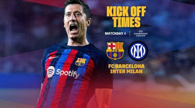 바르셀로나(스페인)가 오는 13일 인터 밀란(이탈리아)을 상대로 지난 5일 조별리그 3차전 패배의 설욕전을 치른다. 사진은 바르셀로나 공격수 로베르트 레반도프스키. /사진=바르셀로나 홈페이지