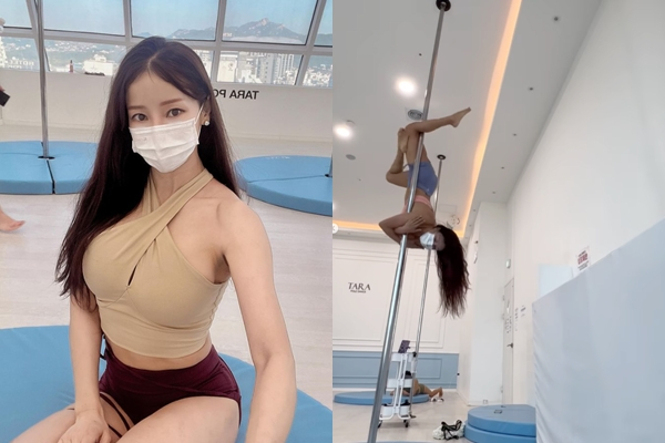 가수 미나(본명 심민아)가 폴댄스 중 추락해 큰 부상을 입을 뻔했다고 전했다. /사진=미나 인스타그램