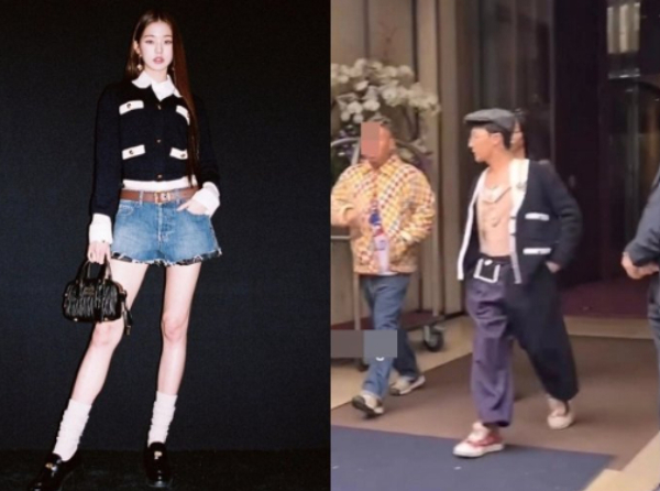 그룹 빅뱅 멤버 지드래곤과 그룹 아이브(IVE) 멤버 장원영이 시밀러룩으로 갑작스러운 열애설에 휩싸이자 해당 브랜드가 직접 해명에 나섰다. /사진=장원영 인스타그램·온라인 커뮤니티